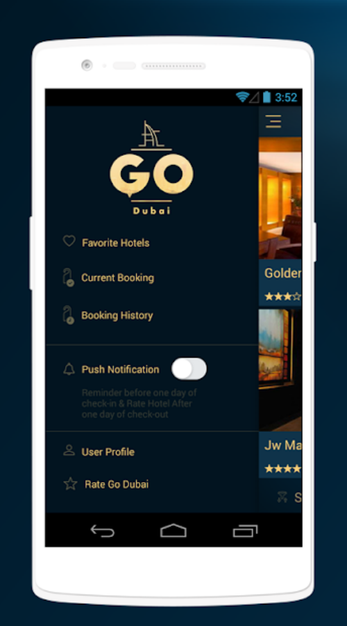 Online Hotel Booking App - Go Dubai screenshot 2